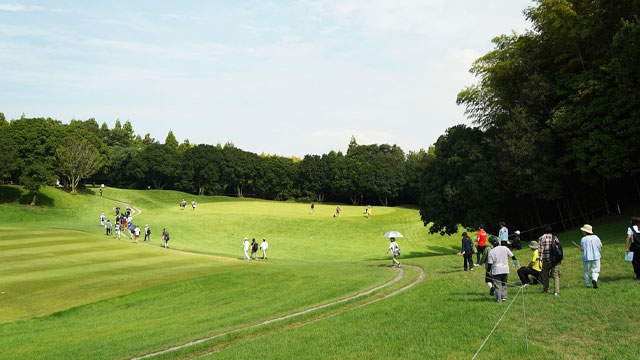 ゴルフ観戦、ハーフで何歩？