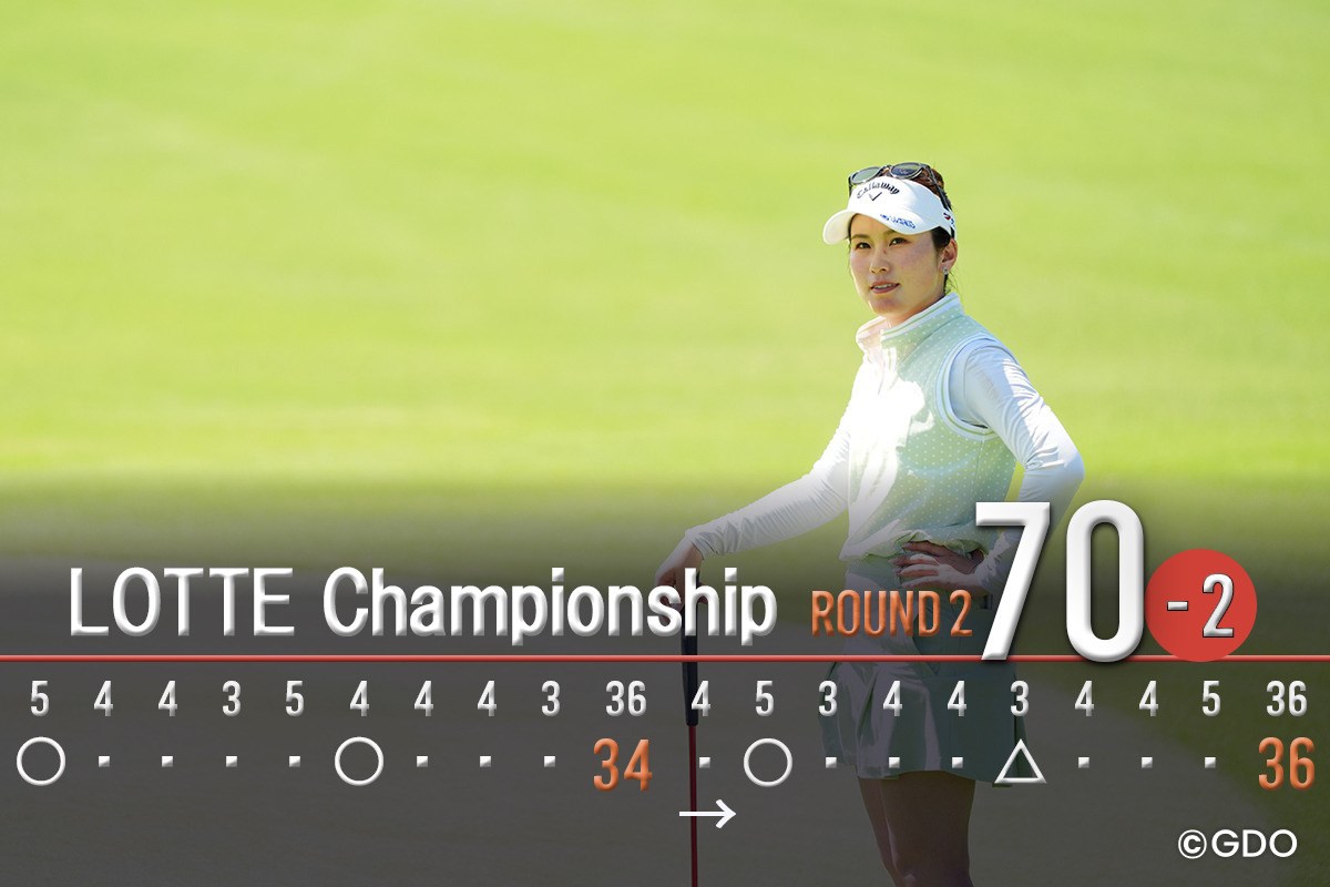 2026年 ロッテ選手権 2日目 西村優菜