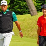 松山英樹は自らのアマ予選会突破した18歳・長崎煌心と練習ラウンド「世界を目指すきっかけに」