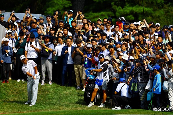 2026年 ベイカレントクラシック Presented by レクサス 2日目 松山英樹 前半16番でグリーン左からアプローチ
