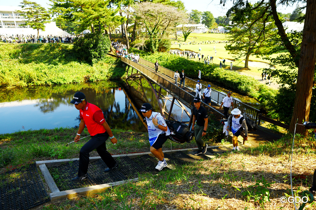 階段を上れば3番グリーン 2026年 ベイカレントクラシック Presented by レクサス 3日目 松山英樹
