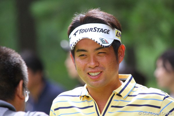 2011年 関西オープンゴルフ選手権競技 2日目 池田勇太 前半はラウンド中に笑顔を見せる余裕もあった