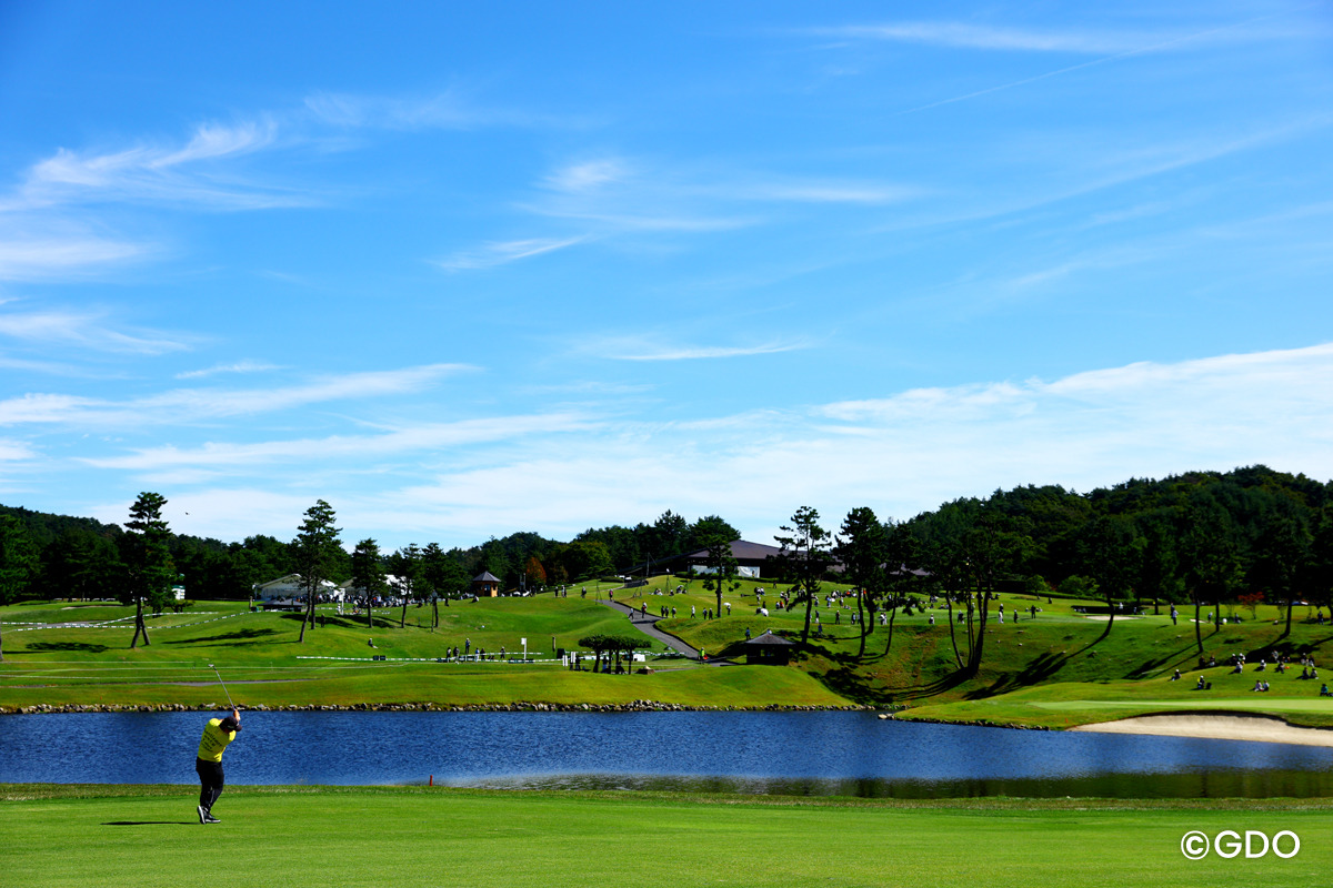池のある風景 2026年 日本オープンゴルフ選手権競技 3日目 長野泰雅