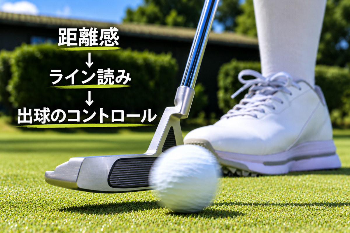 そのパタ練、ちょっと斬新！ ロングパットの距離感を磨く「スティック寸止め」ドリル／木村円