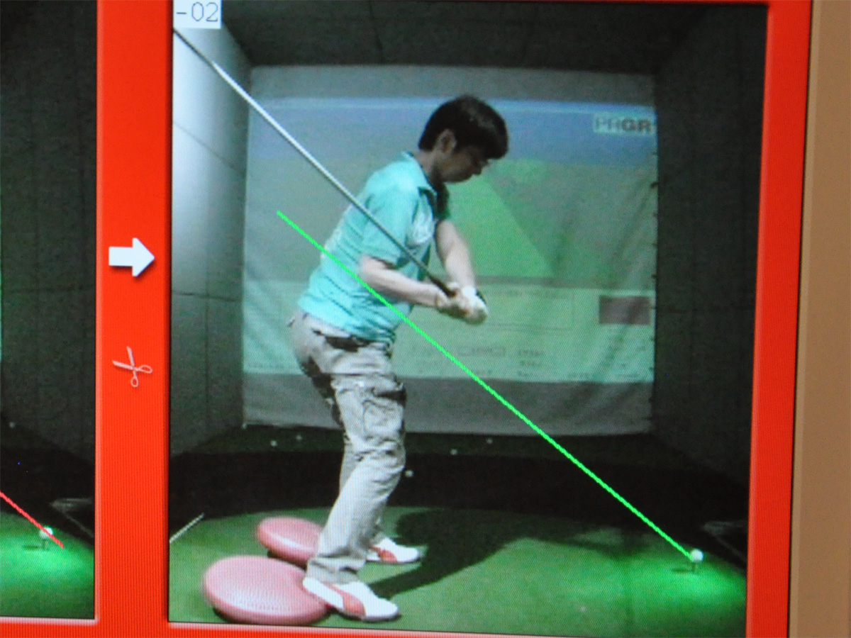 鈴木さんダウンスイング受講後 