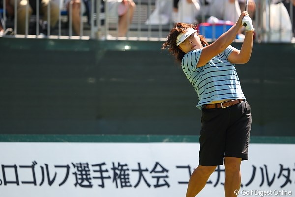 2011年 日本女子プロゴルフ選手権大会コニカミノルタ杯 3日目 木村敏美 ベテラン木村プロも若い連中に負けずに上位スタート。