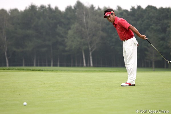 2011年 ANAオープンゴルフトーナメント 初日 池田勇太 輪厚のグリーンでちょっぴりお茶目？