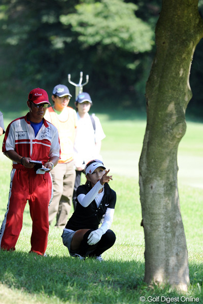 金田久美子、初日の2ペナ分が届かず単独2位