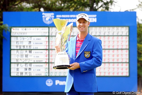 2011年 アジアパシフィックオープンゴルフチャンピオンシップパナソニックオープン 事前 ブレンダン・ジョーンズ 昨年、逆転でツアー9勝目を果たしたブレンダン・ジョーンズ