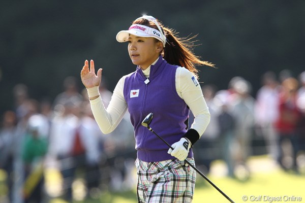 2011年 ミヤギテレビ杯ダンロップ女子オープンゴルフトーナメント 最終日 有村智恵 スコアとは裏腹に、最終日が一番調子が良かったという有村智恵