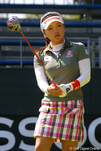 2011年 日本女子オープンゴルフ選手権競技 事前 有村智恵 開幕前日は休養に充て、明日からの本戦に臨む有村智恵 ※画像は27日撮影