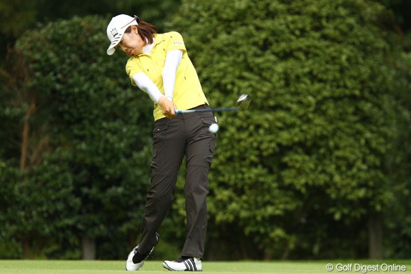 2011年 日本女子オープンゴルフ選手権競技 初日 李知姫 2008年日本女子オープンチャンピオンが首位発進です。非常に難しい14番Par4でのバーディが流れを作ったようです。