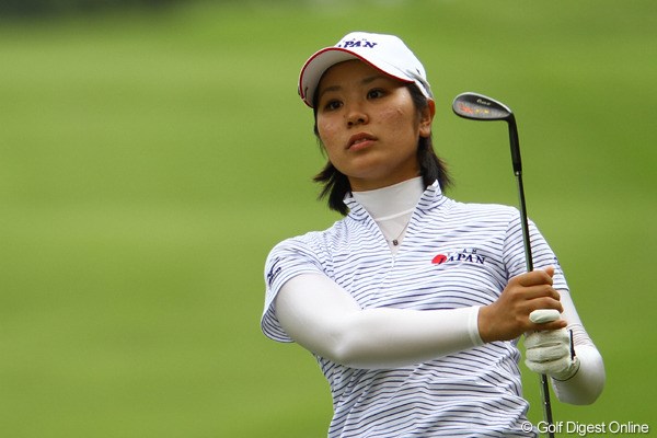 2011年 日本女子オープンゴルフ選手権競技 初日 比嘉真美子 3オーバー18位タイは、アマチュアトップです