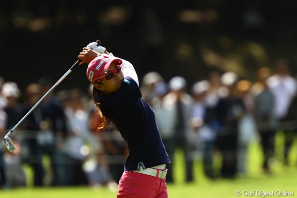 2011年 日本女子オープンゴルフ選手権競技 最終日 宮里藍 一時は首位に並んだものの、後半に失速し大会2勝目は叶わなかった宮里藍