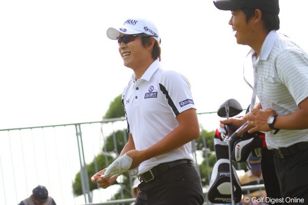 2011年 日本オープンゴルフ選手権競技 事前情報 キム・キョンテ 調子は思わしくないが…ラウンド中は笑顔も見せたキム・キョンテ