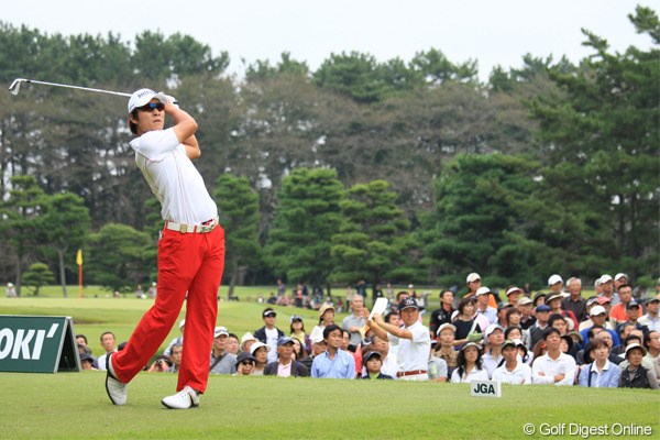 2011年 日本オープンゴルフ選手権競技 初日 キム・キョンテ 去年の王者連覇なるか？TOTAL+1で25T