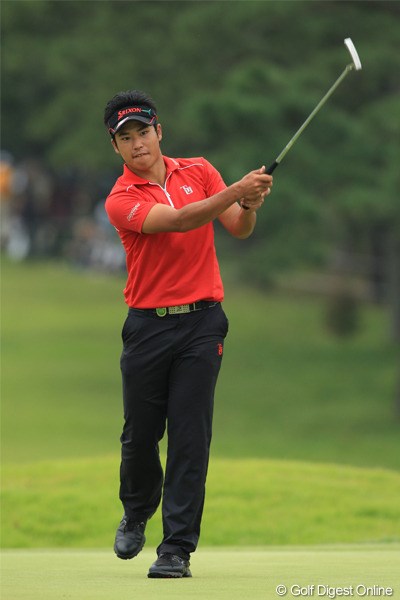 2011年 日本オープンゴルフ選手権競技 初日 松山英樹 アマチュア注目度No1、今大会石川遼の次に視線が多い。TOTAL+1 25T