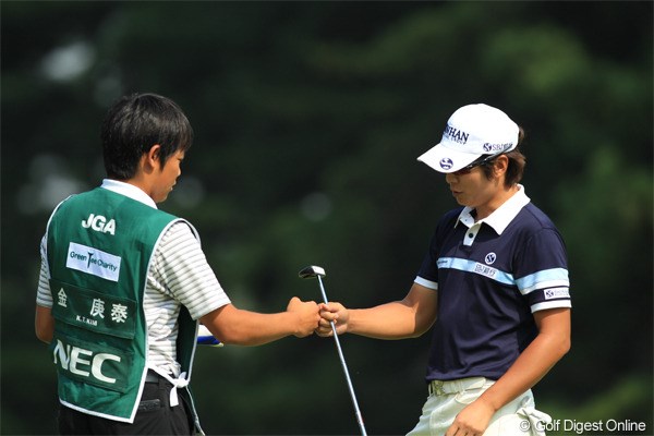 2011年 日本オープンゴルフ選手権競技 2日目 キム・キョンテ 去年のチャンピオンは残念ながら予選敗退。