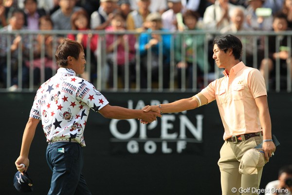 2011年 日本オープンゴルフ選手権競技 3日目 上田論尉＆石川遼 終始笑顔がない石川遼 選手の組でしたが彼が少し和ましてくれたROUNDでした。