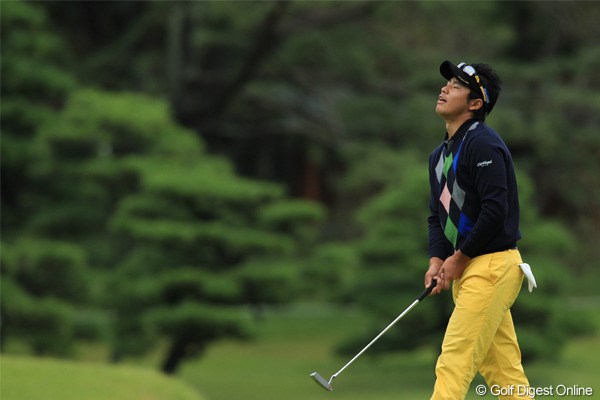 2011年 日本オープンゴルフ選手権競技 最終日 松山英樹 3H Green 今週このシーンしか撮れませんでした。次こそはガッツポーズを！