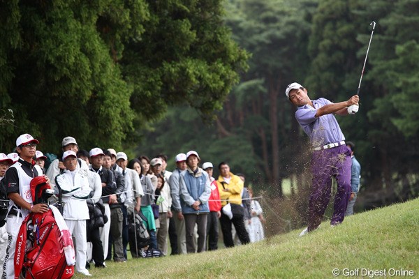 2011年 ブリヂストンオープンゴルフトーナメント 初日  池田勇太 偉業に挑む池田勇太は出遅れた。2日目は予選通過圏外からスタートする