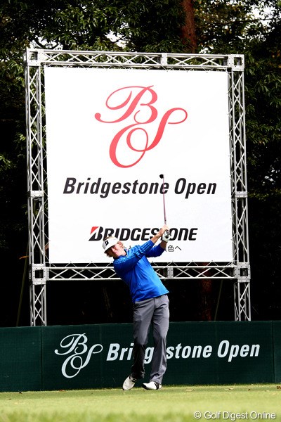 2011年 ブリヂストンオープンゴルフトーナメント 初日  ブラント・スネデカー  まさにBSのCM