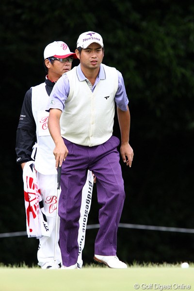 2011年 ブリヂストンオープンゴルフトーナメント 初日  池田勇太  ディフェンディングチャンプの若大将初日3オーバーと出遅れ