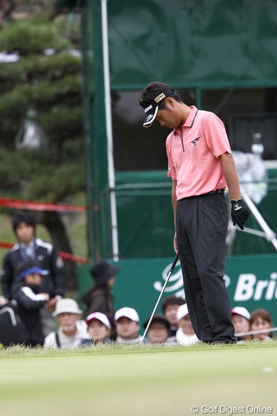 2011年 ブリヂストンオープンゴルフトーナメント 2日目 池田勇太 池田勇太は後半に勢いを失って決勝ラウンド進出を逃した