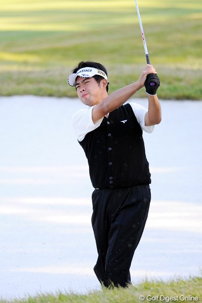 2011年 マイナビABCチャンピオンシップゴルフトーナメント 2日目 池田勇太 背筋痛のため前半9ホール終了後に棄権となった池田勇太