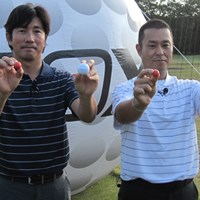 ついに日本でお披露目となった「ナイキ 20XIボール」。深堀プロと原口プロがデモンストレーションを行った ギアニュース ボール業界に革命！？コア素材を変えた「ナイキ 20XI」 NO.1