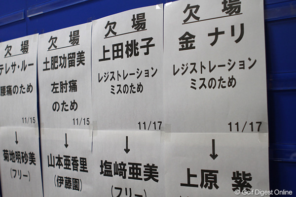 ショック！上田桃子、金ナリが出場登録不備で欠場へ