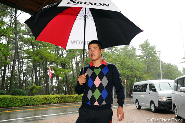 松山英樹「寝てたら中止になっていました」