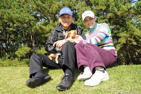 2011年  LPGAツアーチャンピオンシップリコーカップ 事前  横峯さくら＆良郎