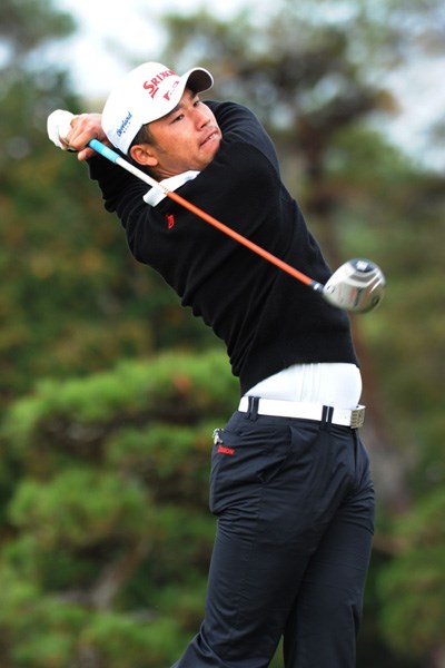 2011年  カシオワールドオープンゴルフトーナメント 事前 松山英樹 滋賀県で行われた学生の大会で優勝した松山英樹。この直後に高知に移動して明日からのカシオワールドオープンの会場に入った
