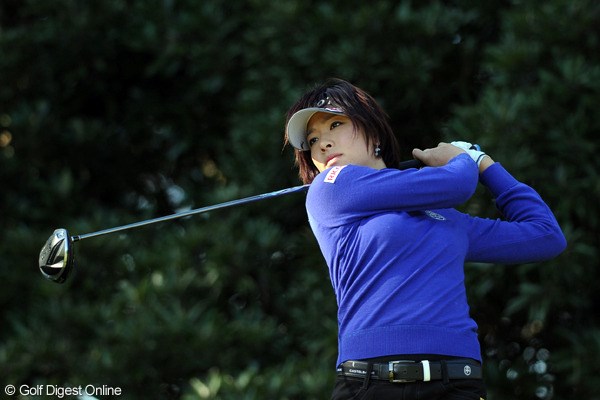 2011年 LPGAツアーチャンピオンシップリコーカップ 初日 森田理香子 ミスがスコアに直結し、初日は下位に沈んでしまった森田理香子