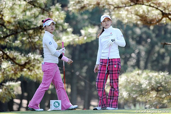 2011年  LPGAツアーチャンピオンシップリコーカップ 初日  横峯さくら、有村智恵 