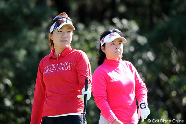 2011年  LPGAツアーチャンピオンシップリコーカップ 初日  不動祐理、大山志保 