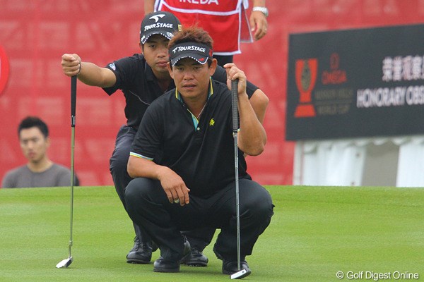 2011年 オメガミッションヒルズワールドカップ 2日目 平塚哲二＆池田勇太