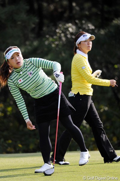 2011年 LPGAツアーチャンピオンシップリコーカップ 3日目 有村智恵＆大山志保