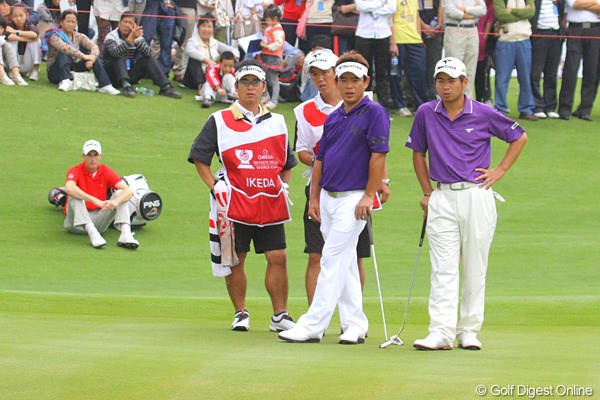 2011年 オメガミッションヒルズワールドカップ 3日目 平塚哲二、池田勇太、リース・デービス