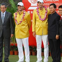ウィナーズジャケットは黄金の中国人民服 2011年 オメガミッションヒルズワールドカップ 最終日 マット・クーチャー ゲーリー・ウッドランド