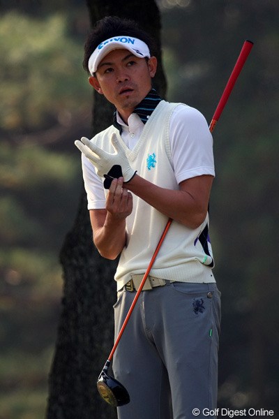 2011年 ゴルフ日本シリーズJTカップ 事前  諸藤将次 今季ブレークした諸藤将次。選ばれしものが集う最終戦も豪快なショットを放つ