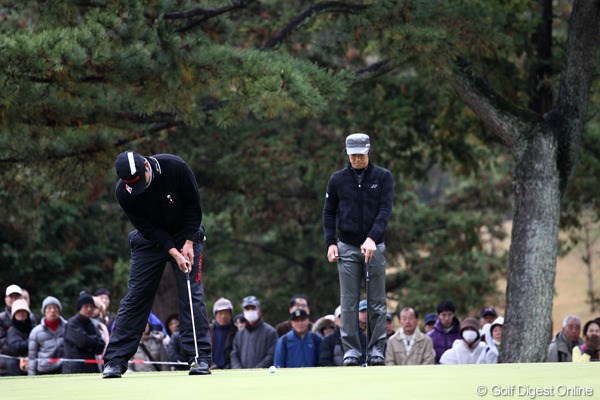 2011年 ゴルフ日本シリーズJTカップ 2日目 石川遼 松山英樹 どっちのパターがうまい？