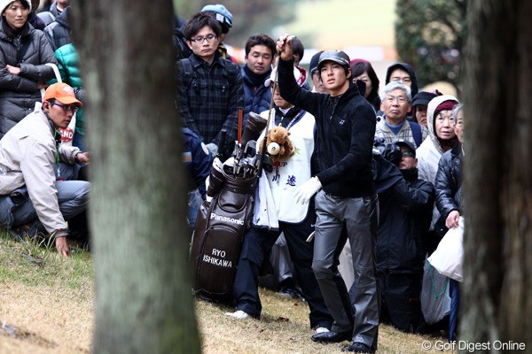 2011年 ゴルフ日本シリーズJTカップ 2日目 石川遼 ミスをしても焦りません