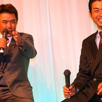 池田勇太と平塚哲二のW杯戦士はトークショーに参加 2011年 ジャパンゴルフツアー表彰式 池田勇太 平塚哲二