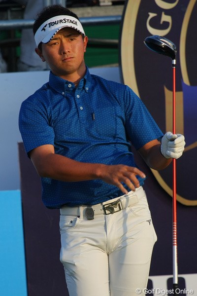 2011年 タイランドゴルフ選手権 最終日 片岡大育  石川遼と同組でラウンド。来シーズン、期待が大きい若手のひとり。