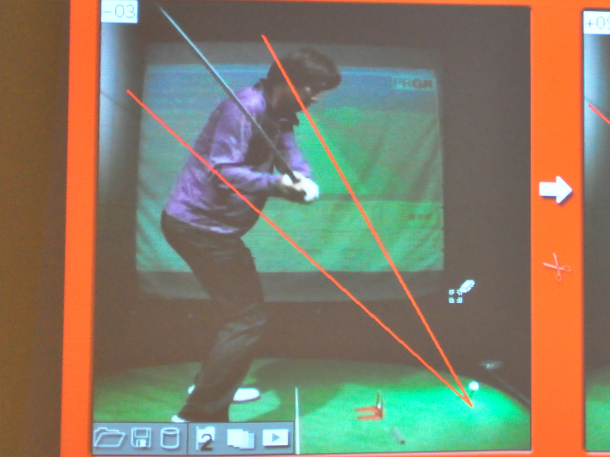 谷本さんダウンスイング受講後 