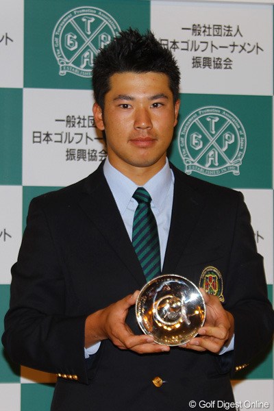 2012年 GTPA表彰式 松山英樹 松山英樹はマスターズおよび三井住友VISA太平洋マスターズでの快挙を称えられ、特別賞を受賞した