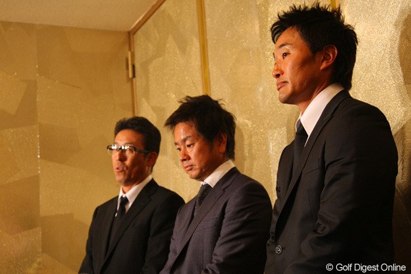 芹澤信雄、藤田寛之、宮本勝昌らの男子プロゴルファーも式典に出席