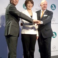 LPGAとメルセデス・ベンツが新体制！ 今年、新たにポイントレースが展開される 2012年 日本女子プロゴルフ協会＆メルセデス・ベンツ 共同会見